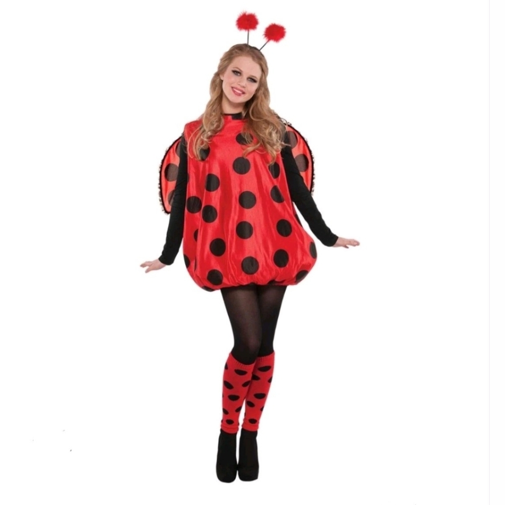 Ladybug Halloween Costume w/ customized Lighted Wings - Plus Size
